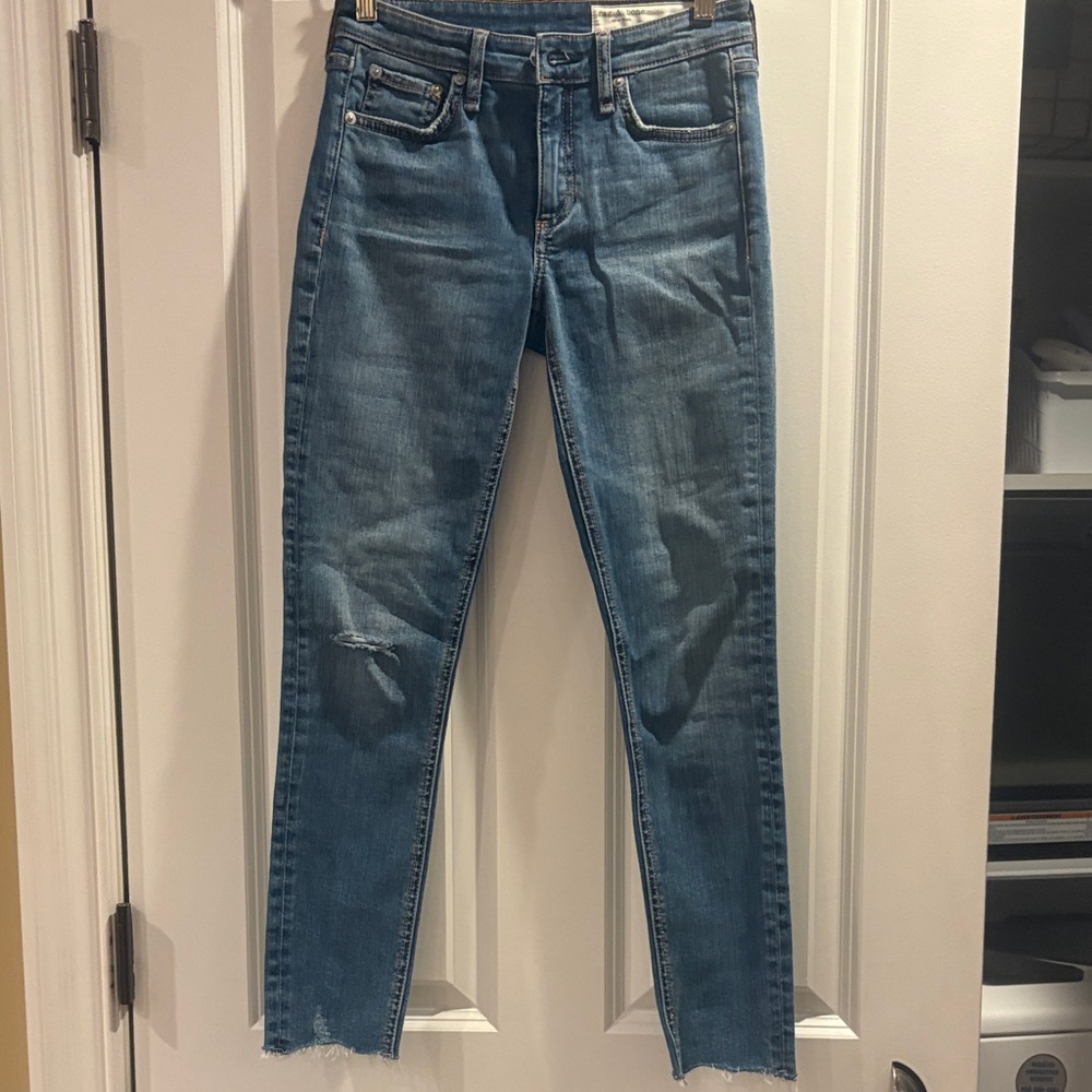 rag & bone Light Blue Straight Leg Jeans